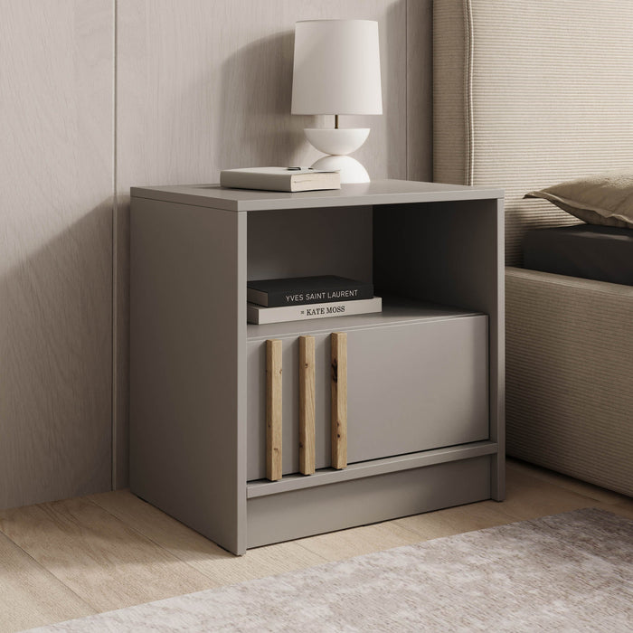 Meubella - Nachtkastje Nauru - Grijs