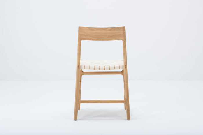 Gazzda Fawn Chair Houten Eetkamerstoel Whitewash - Cotton White