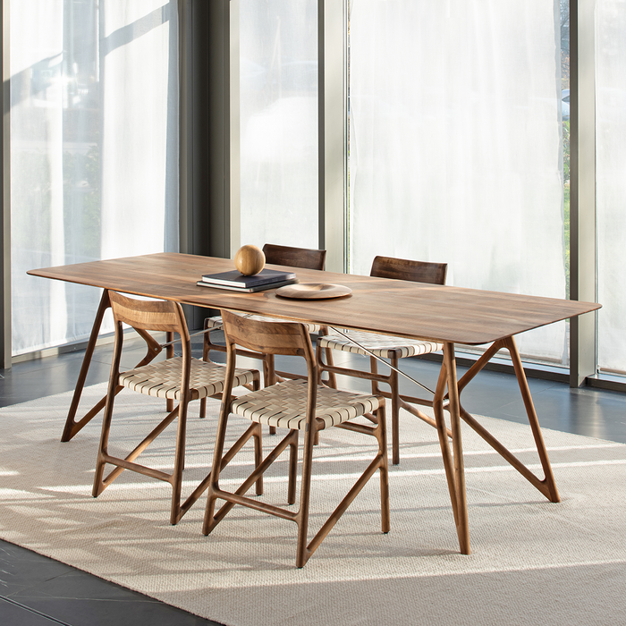 Gazzda Fawn Chair Houten Eetkamerstoel Whitewash - Cotton White