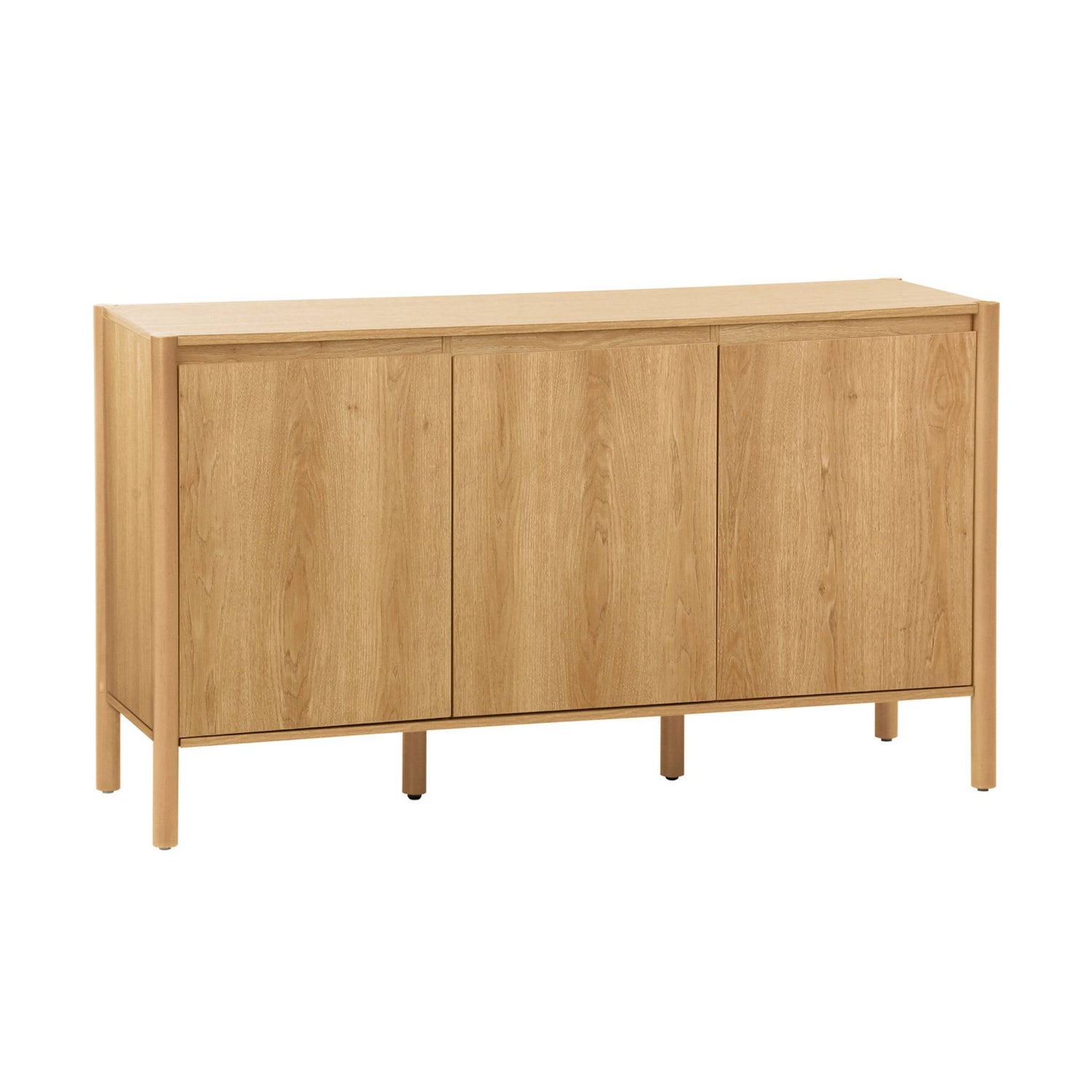 sweeek - Dressoir houteffect 3 deuren 140cm