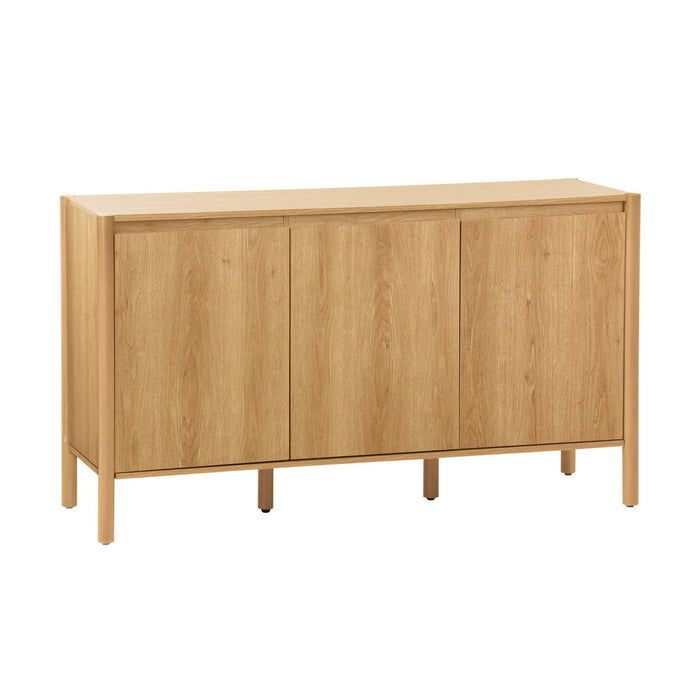sweeek - Dressoir houteffect 3 deuren 140cm