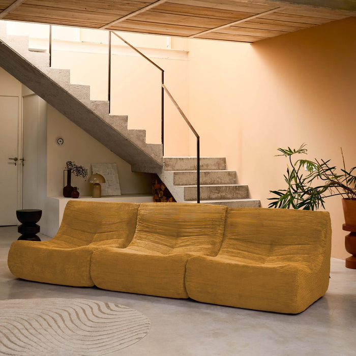 sweeek - Fauteuils corduroy Sokol 1 zitplaats (set van 3)