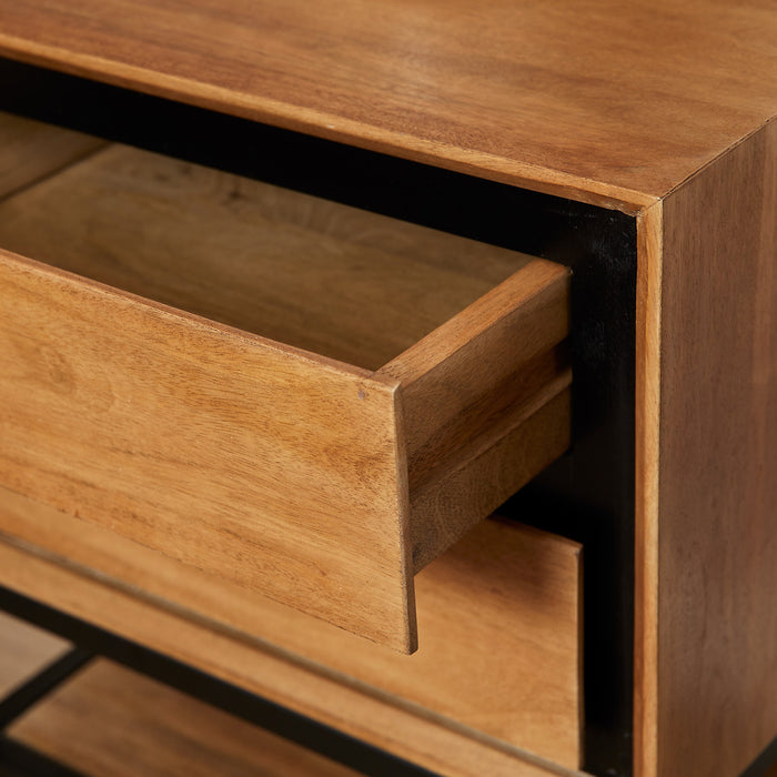 StarFurn - Nachtkastje Bruin Hout - 45x40x53cm - RichWood