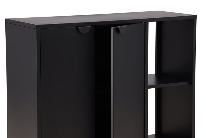 Fjôrd - Dressoir Zwart Staal - 110x42x100cm - Piring