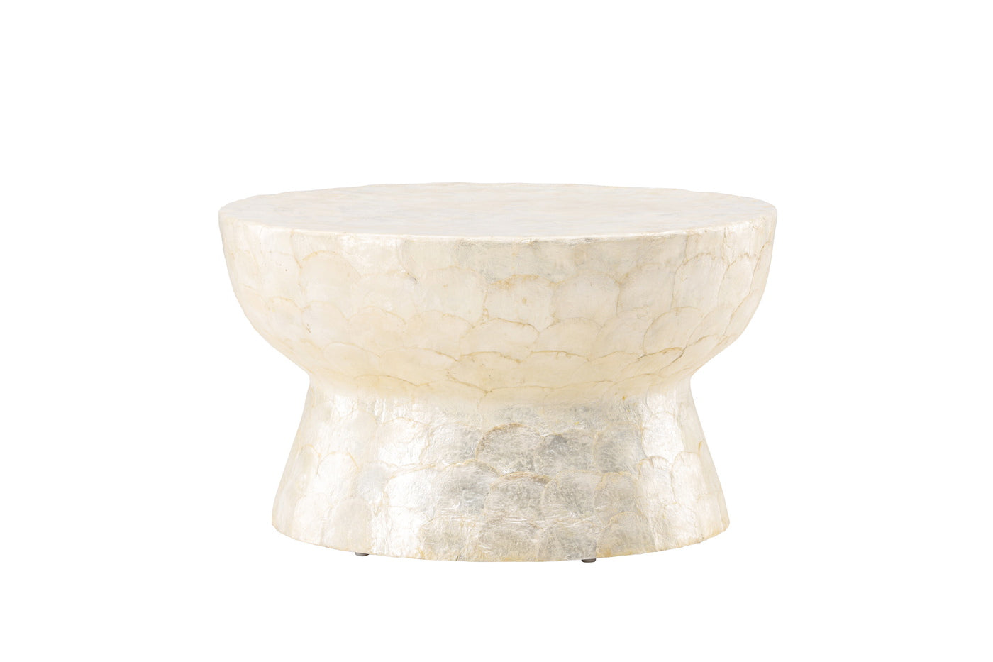 Fjôrd - Salontafel Rond - Beige Steen - 70x70x40cm - Sandön