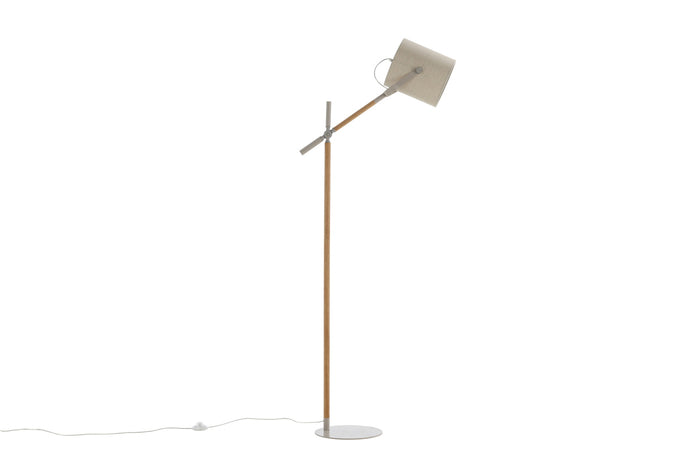 Fjôrd - Vloerlamp Beige Stof - 156cm - Dennis