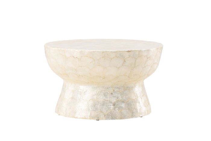 Fjôrd - Salontafel Rond - Beige Steen - 70x70x40cm - Sandön