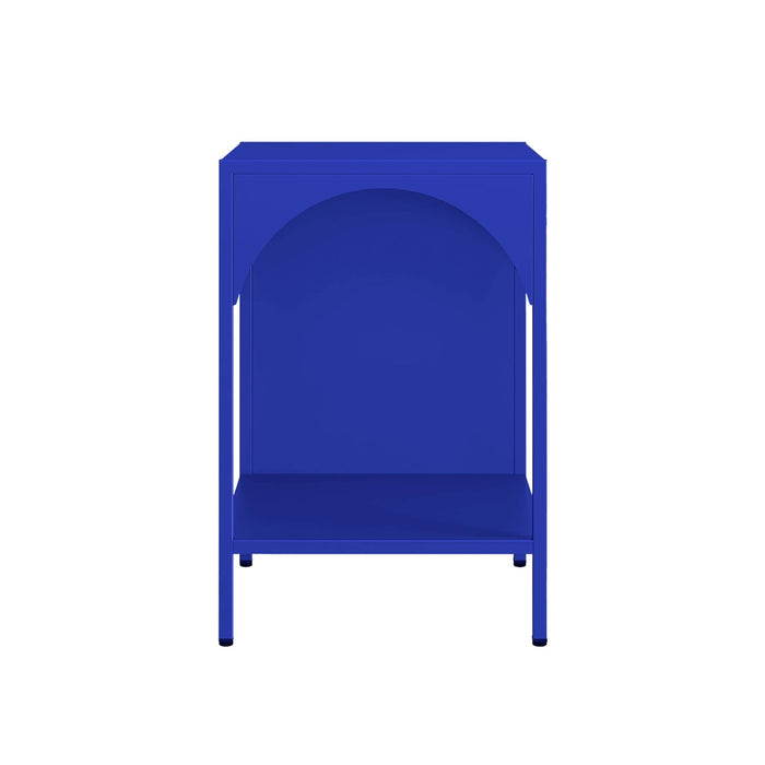 sweeek - Metalen nachtkastjes, industriële bijzettafels (set van 2)