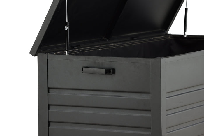 Fjôrd - Kussenbox Zwart Aluminium - 130x60x60cm - Elsa