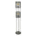 Giga Meubel - Vloerlamp Zwart - 2-Lichts - Metal Blinds