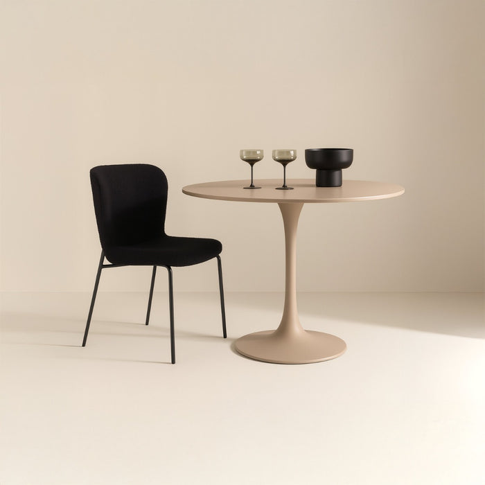 Fjôrd - Eettafel Rond - Beige - 100x100x75cm - Glade