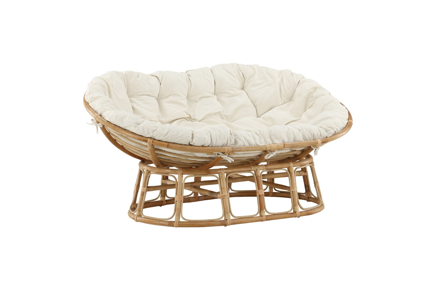 Fjôrd - Loungestoel Naturel Rotan - Mamasan