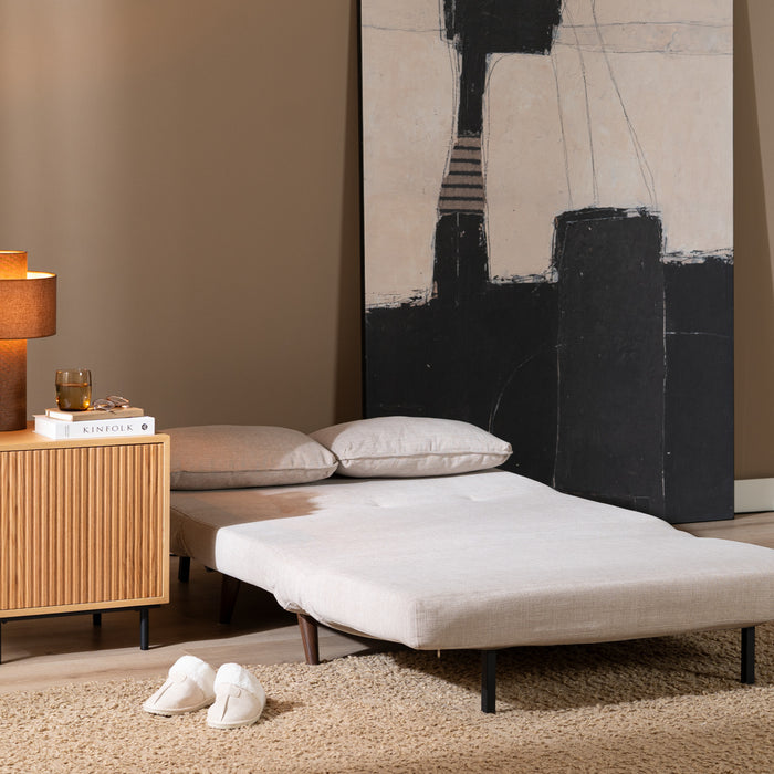 Bronx71 Velvet slaapbank 1,5 persoons Kristian zwart