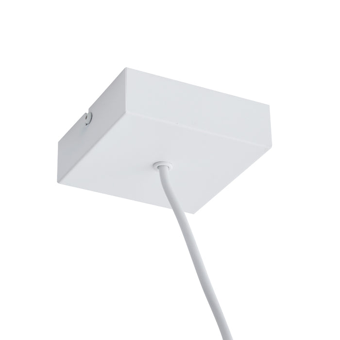 QAZQA Voeding met vierkante bevestigingsplaat voor 1-fase rail wit -