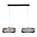 Giga Meubel - Hanglamp Zwart - 2-Lichts - 102x43x150cm - Disk