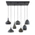 Giga Meubel - Hanglamp Zwart|Bruin - 7-Lichts - 150cm - Punch Mix
