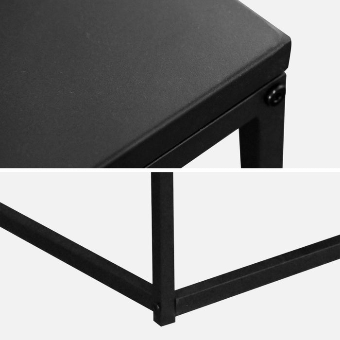 sweeek - Salontafel zwart metaal design - Industrielle