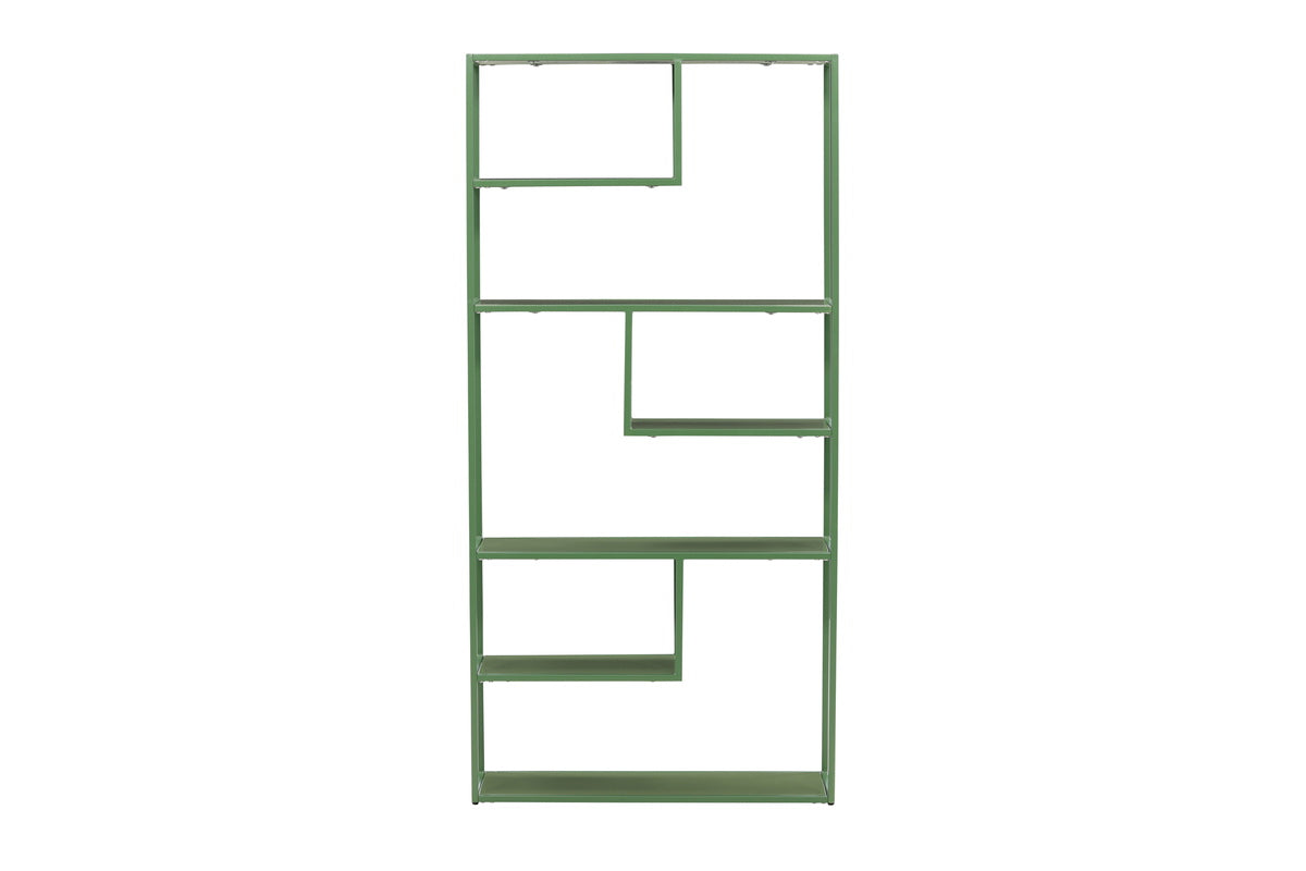 Fjôrd - Wandkast Groen Staal - 85x35x190cm - Staal