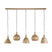 Giga Meubel - Hanglamp Beige - 5-Lichts - 20x118x150cm - Metallo