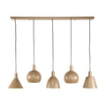 Giga Meubel - Hanglamp Beige - 5-Lichts - 20x118x150cm - Metallo