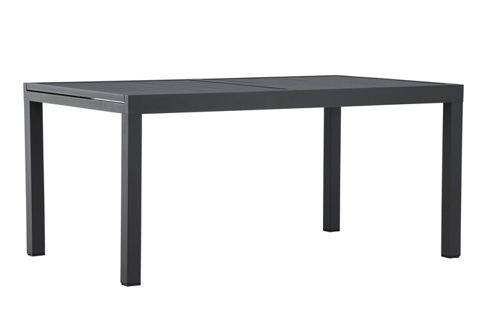 Fjôrd - Tuintafel Rechthoek  Zwart Aluminium Uitschuifbaar