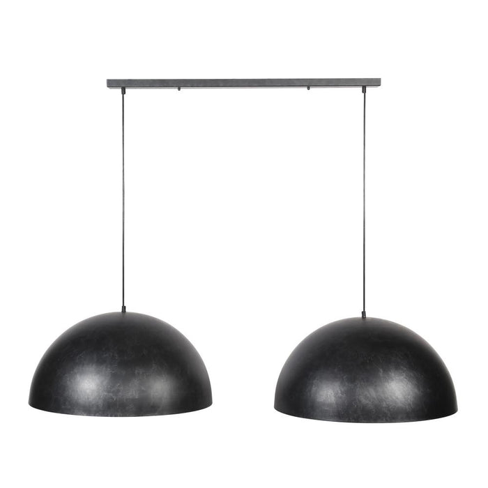 Giga Meubel - Hanglamp Zwart - 2-Lichts - 142x60x150cm - Dome