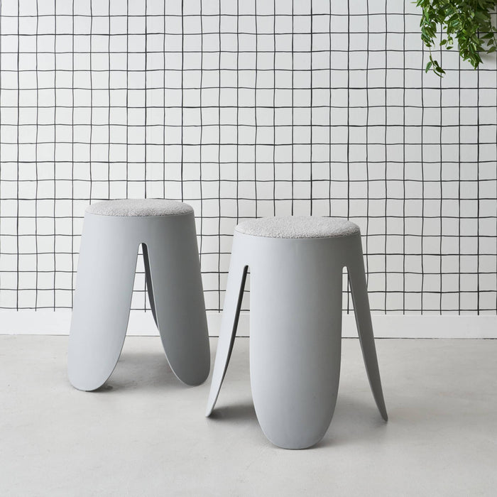 sweeek - Set van 2 stapelkrukken, Ø30 | 44 x H46cm