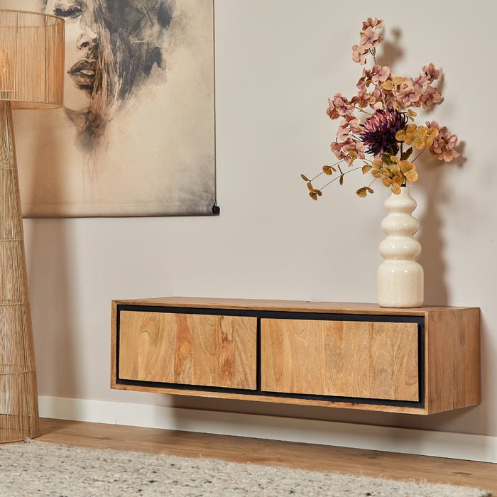 StarFurn - Tv-meubel Naturel Hout - 120x35x30cm - RichWood