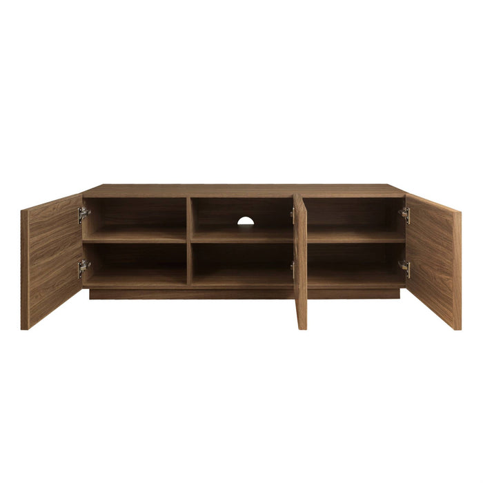 sweeek - TV-meubel houteffect 3 deuren 140cm