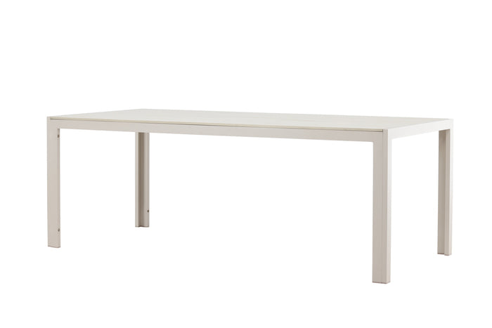 Fjôrd - Tuintafel Rechthoek - Beige Aluminium - 205x90x74cm - Mirko