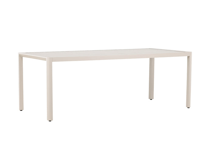Fjôrd - Tuintafel Rechthoek - Beige Aluminium - 200x90x72cm - Giardini