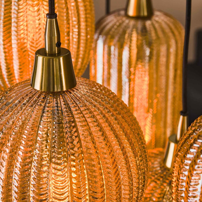 Giga Meubel - Hanglamp Amber - 7-Lichts - 150cm - Pattern Mix