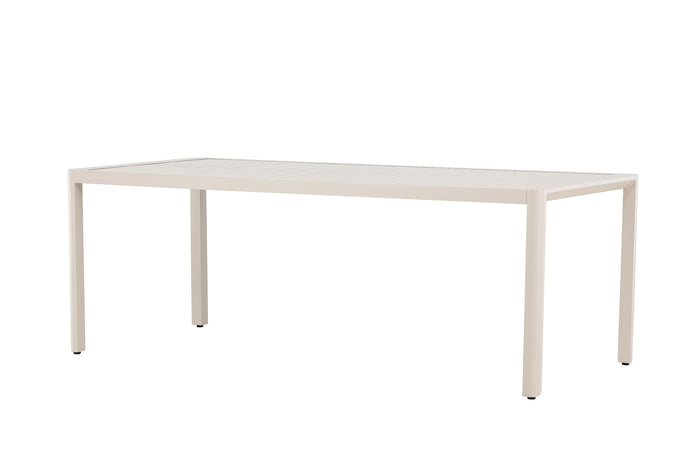 Fjôrd - Tuintafel Rechthoek - Beige Aluminium - 200x90x72cm - Giardini