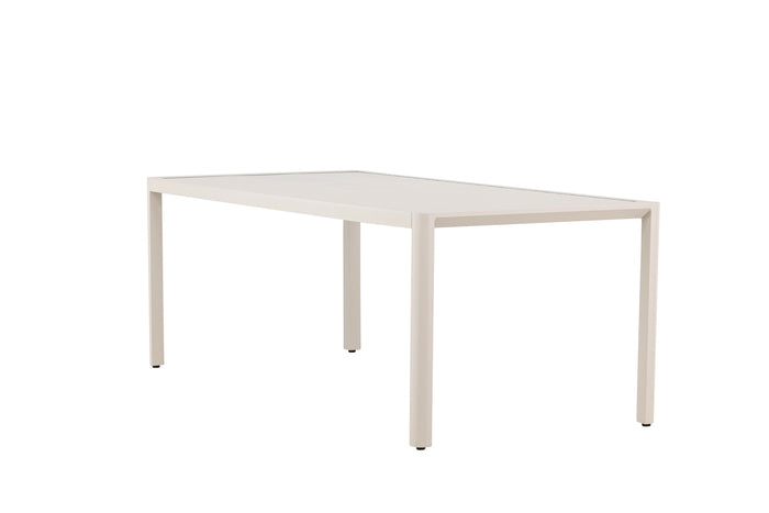Fjôrd - Tuintafel Rechthoek - Beige Aluminium - 200x90x72cm - Giardini
