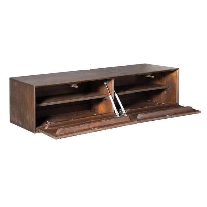StarFurn - Tv-meubel Zwevend Bruin Hout - 120x35x30cm - Madison