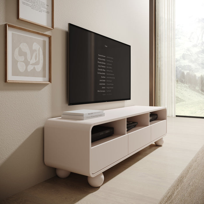 Meubella - Anobo - TV-Meubel - Beige - 160 cm