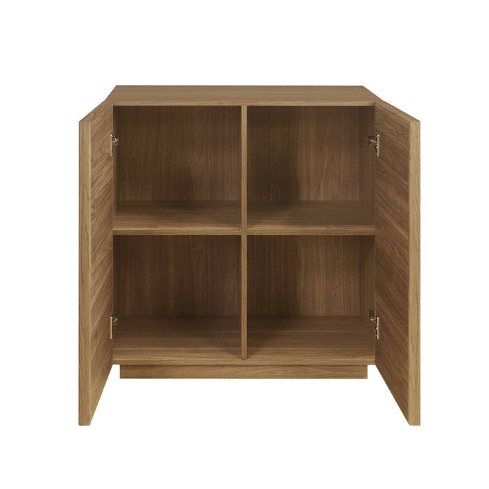 sweeek - Laag kastje houtlook 2 deuren