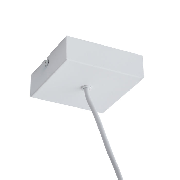 QAZQA Voeding voor 1-fase rail met vierkante bevestigingsplaat wit -