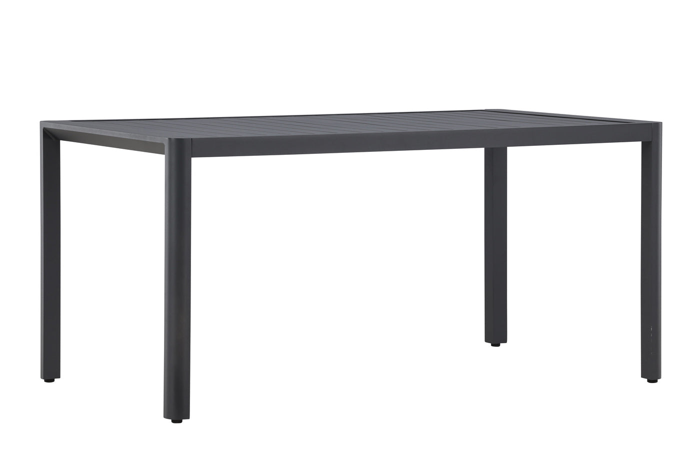 Fjôrd - Tuintafel Rechthoek - Zwart Aluminium - 150x85x72cm - Giardini