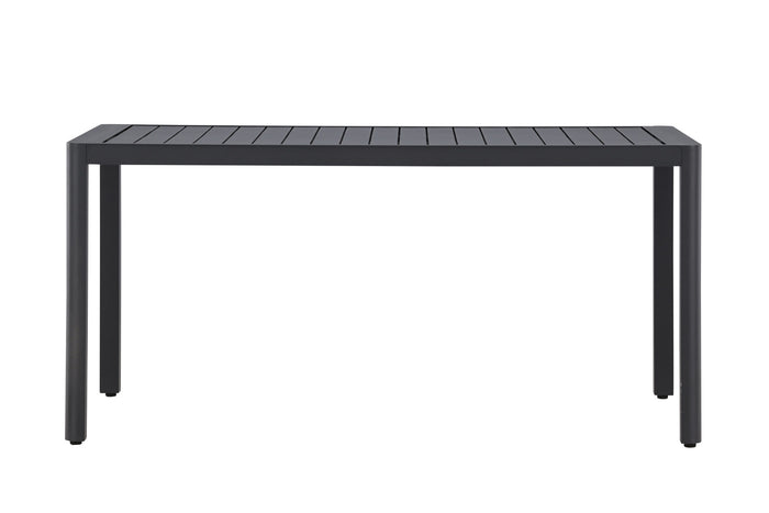 Fjôrd - Tuintafel Rechthoek - Zwart Aluminium - 150x85x72cm - Giardini