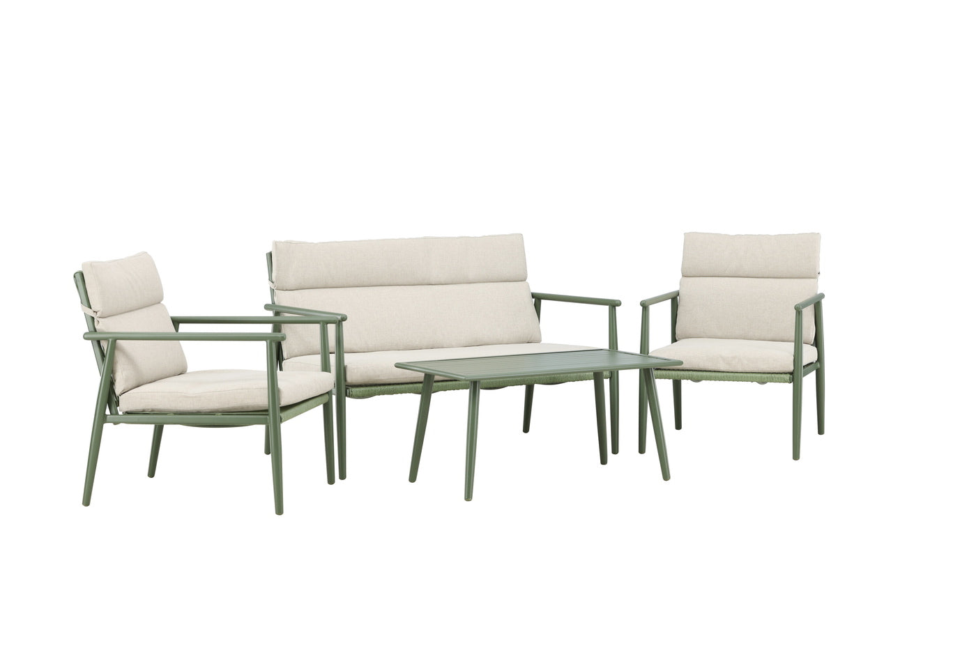 Fjôrd - Tuinset Groen Stof|Staal - 80x120x80cm - Mazzaro