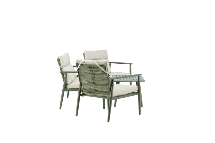 Fjôrd - Tuinset Groen Stof|Staal - 80x120x80cm - Mazzaro