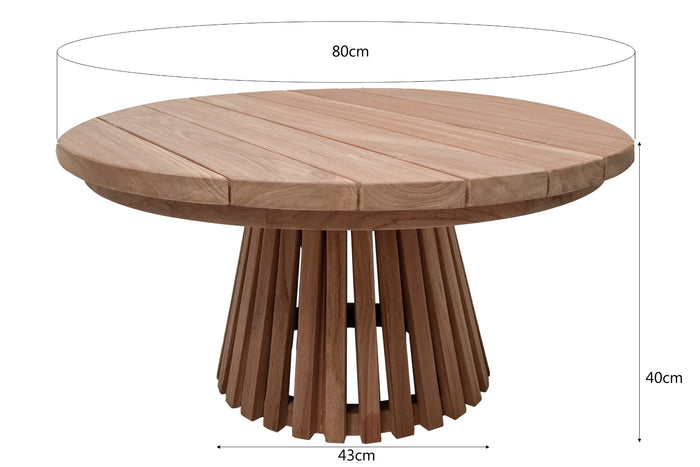 Livingfurn - Tuintafel Cindo - 80x80x38cm