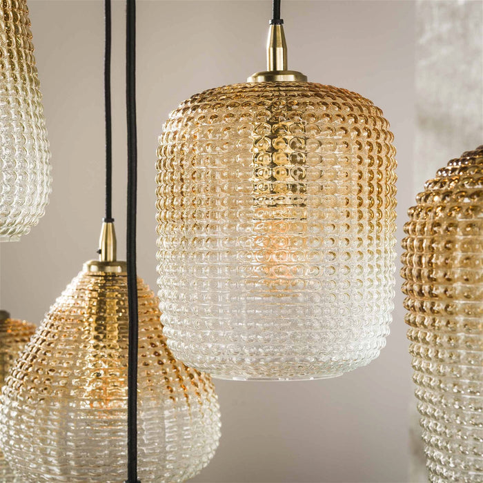 Giga Meubel - Hanglamp Amber - 9-Lichts - Dot Pattern