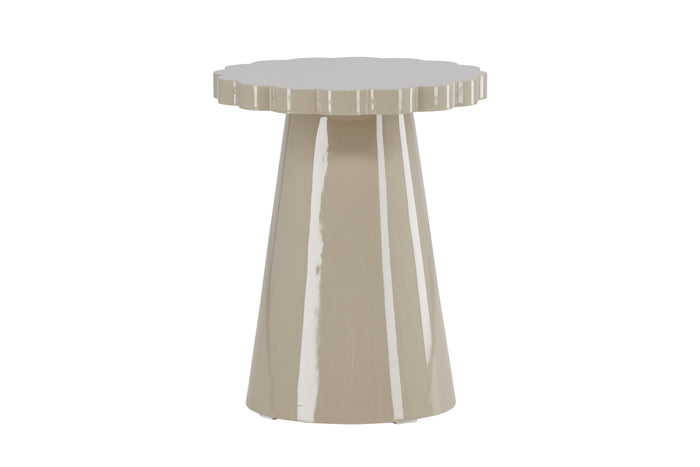 Fjôrd - Bijzettafel Rond - Beige - 45x45x55cm - Krull