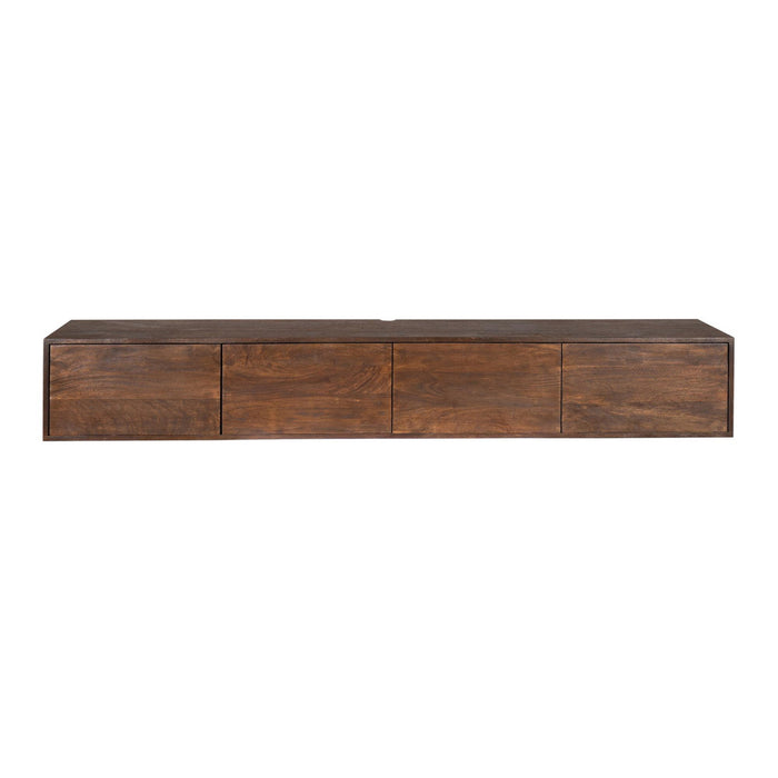 StarFurn - Tv-meubel Zwevend Bruin Hout - 200x35x30cm - Vision
