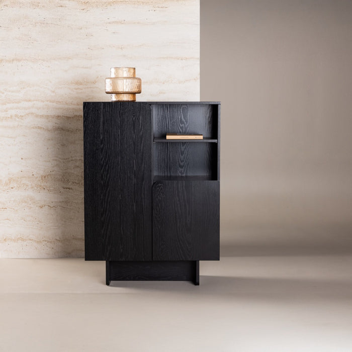 Fjôrd - Kast Zwart MDF - 80x30x110cm - Tyresö