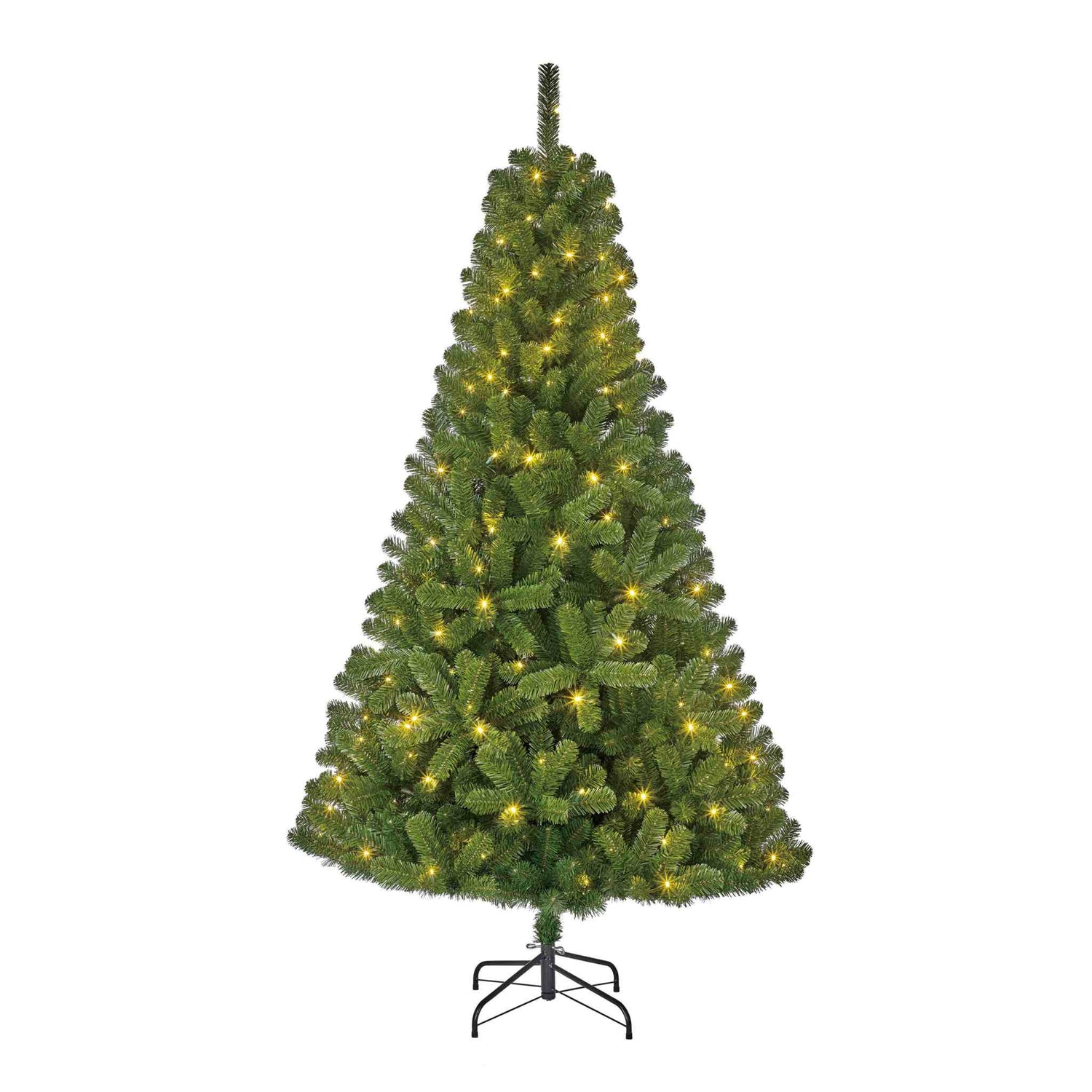Black Box Kunstkerstboom Charlton - 127x127x215 cm - PVC - Groen - 360LED