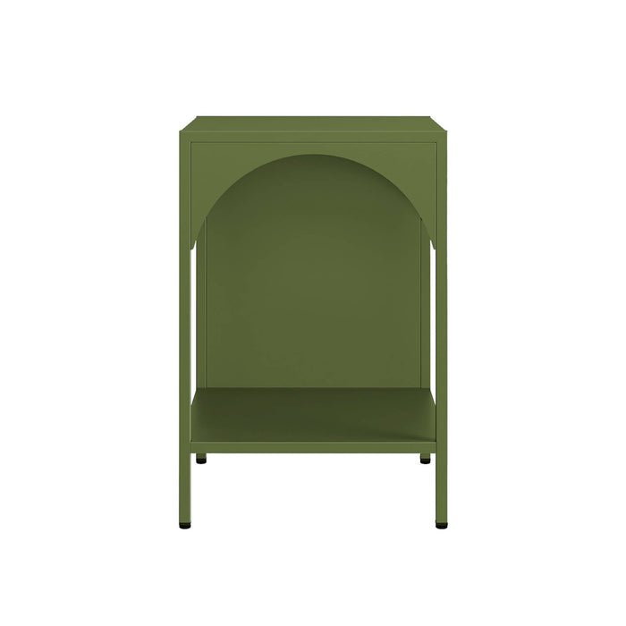 sweeek - Metalen nachtkastjes, industriële bijzettafels (set van 2)