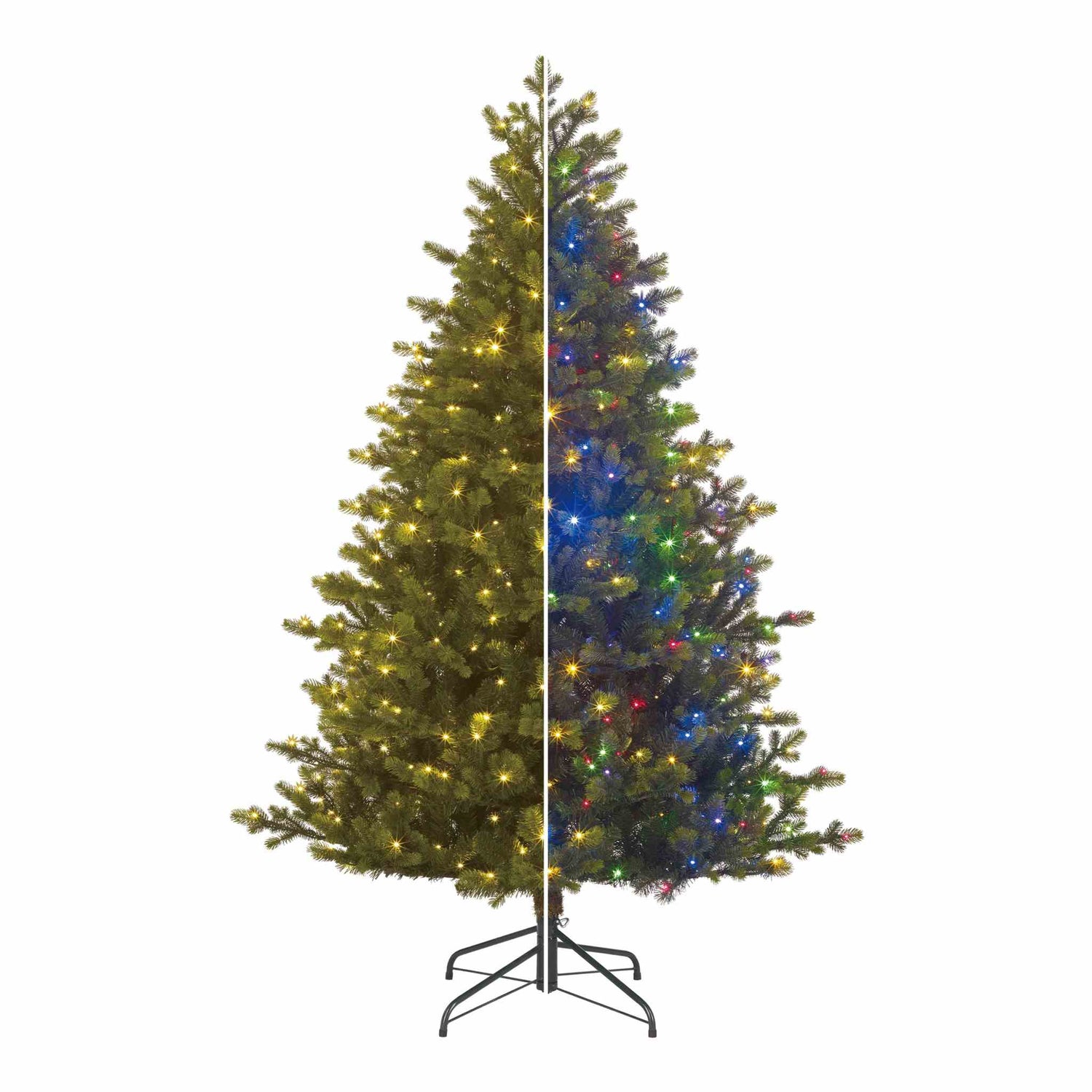 Black Box Kunstkerstboom Springfield - 142x142x230 cm - PVC|Polyethyleen - Groen - 670LED